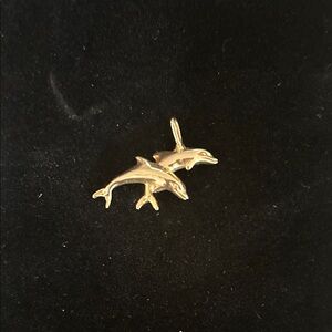 14K Gold Dolphin Pendant